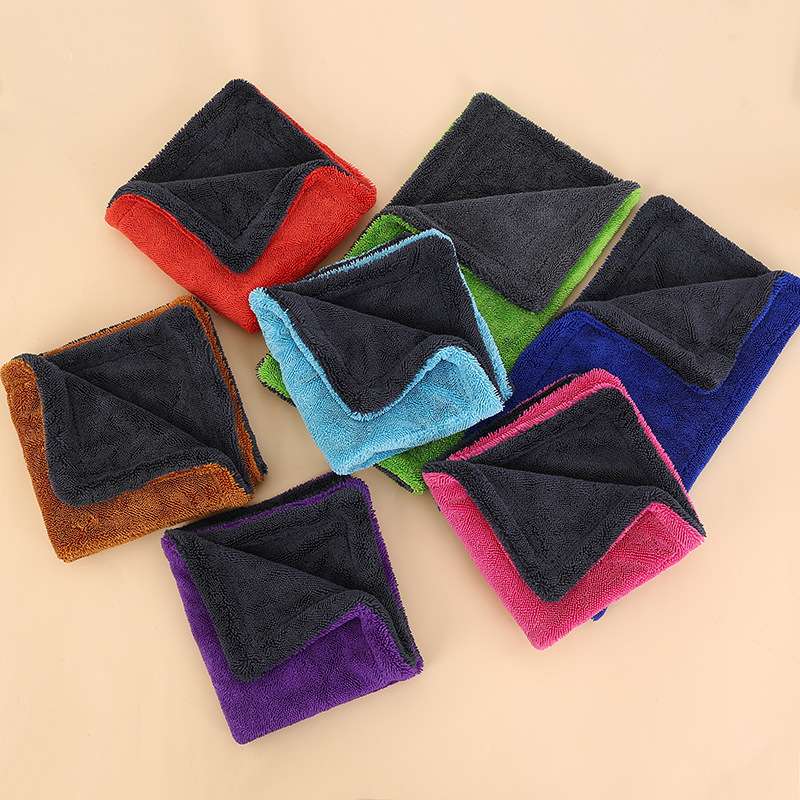 Prosop auto din microfibră, țesătură torsadată dublu fațetată, absorbant la apă și eliminare a petelor, 1200 g, Hengxiang, multifuncțional