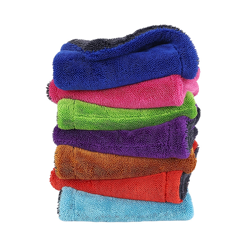 Prosop auto din microfibră, țesătură torsadată dublu fațetată, absorbant la apă și eliminare a petelor, 1200 g, Hengxiang, multifuncțional