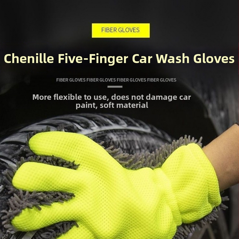 Mănuși pentru curățarea mașinii, material: adeziv moale, nepersonalizabile