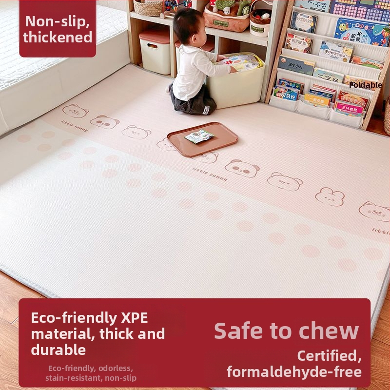 Bērnu biezs rāpošanas paklājiņš ar XPE putām, pretnolaišana, mājas lietošanai