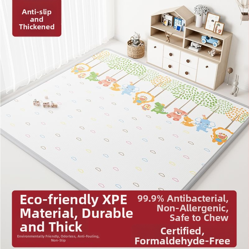 Bērnu biezs rāpošanas paklājiņš ar XPE putām, pretnolaišana, mājas lietošanai