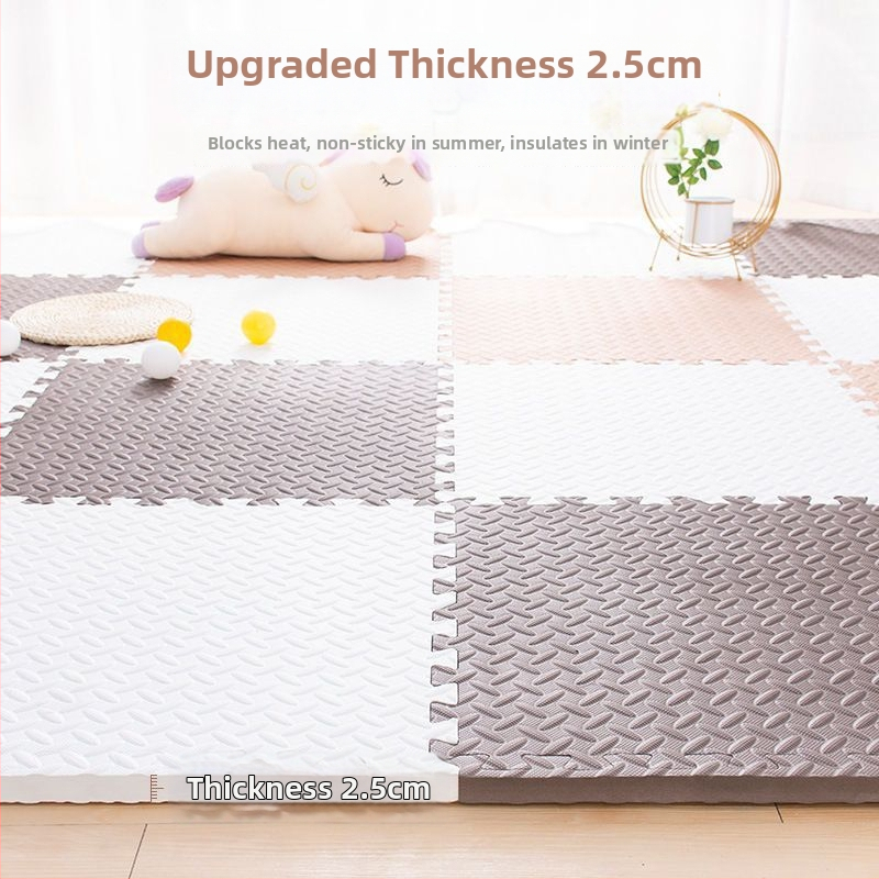 Bieza putu grīdas paklājs bērniem, savienojams puzles grīdas segums visai istabai, ūdensizturīgs un netīrumu izturīgs, var griezt