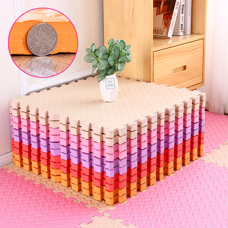 Detská puzzle podlahová matrica z EVA peny, štvorcový tvar, hrúbka 2,5 cm, čistenie vodou, do obývačky