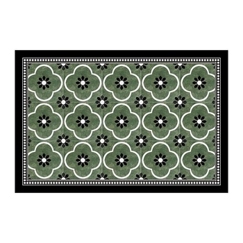 Covor de intrare din PVC, design Silk-Loop, formă pătrată, model geometric, personalizabil