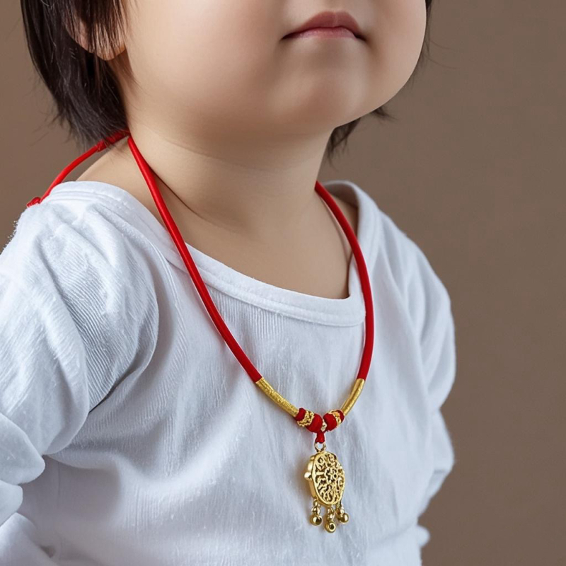 Detské náhrdelníky z nite, ručne pletený, etnický štýl, golierový reťaz, predĺženie 11 cm a viac