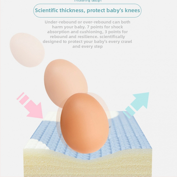 Детски мат за пълзене - памучен, модерен стил, за всекидневна, спалня и балкон