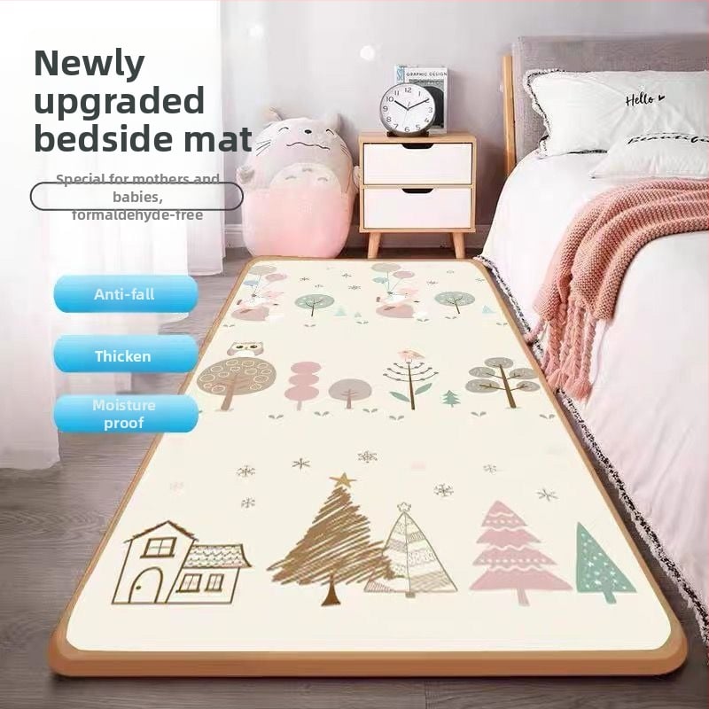 Детски мат за пълзене - памучен, модерен стил, за всекидневна, спалня и балкон