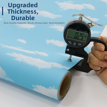 Folie pentru ferestre autoadezivă PVC, model peisaj natural, pentru sufragerie