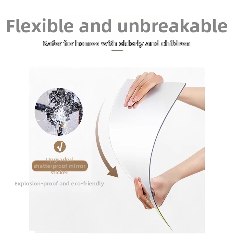 Καθρέφτης από ακρυλικό με πλαίσιο – Πολύ Διαφανής, Ανθεκτικός σε Έκρηξη, Τοίχου-Επιτοίχιος, Αυτοκόλλητος Καθρέφτης, Μοντέλο YKL, Μάρκα Youth