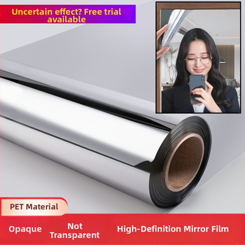 Pašlīmējošs PET spoguļa folija guļamistabai – 1 gab., vienkāršs stils, dekors