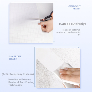 Pašlīmējošs PET spoguļa folija guļamistabai – 1 gab., vienkāršs stils, dekors