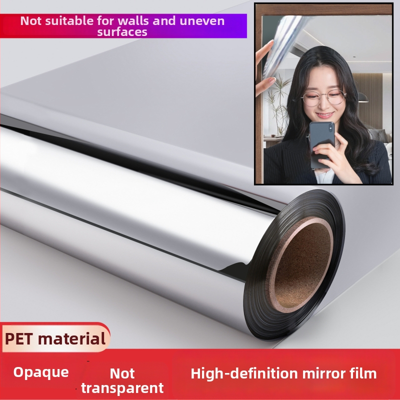 Pašlīmējošs PET spoguļa folija guļamistabai – 1 gab., vienkāršs stils, dekors