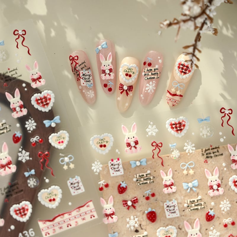 Tensor Наклейки за маникюр - Ultra-тънки и без следи; модели: Звездно небе, Пеперуда, Четириръбеста звезда; Произход: Шандонг