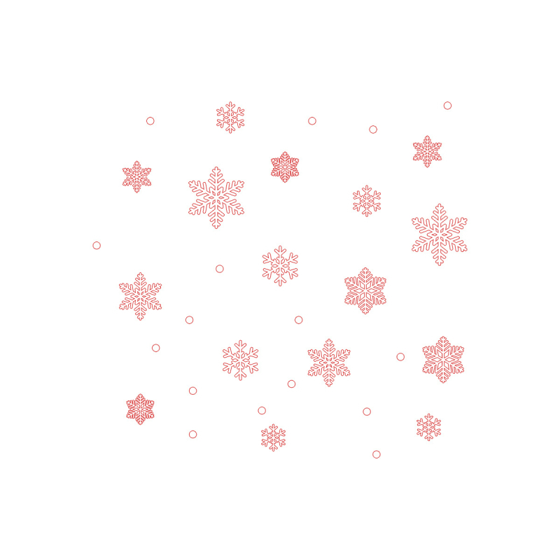 BR0669C Autocolant pentru fereastră cu fulgi de zăpadă, complet transparent UV, decor pentru geamul de sticlă, PVC, Model Cartoon, 2 bucăți, pentru living, dormitor, hol