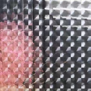 Film pentru ferestre PVC – intimitate, adeziv electrostatic, 3D ochi de pisică, model frunze (PVC • adeziv electrostatic • 3D ochi de pisică • model frunze)