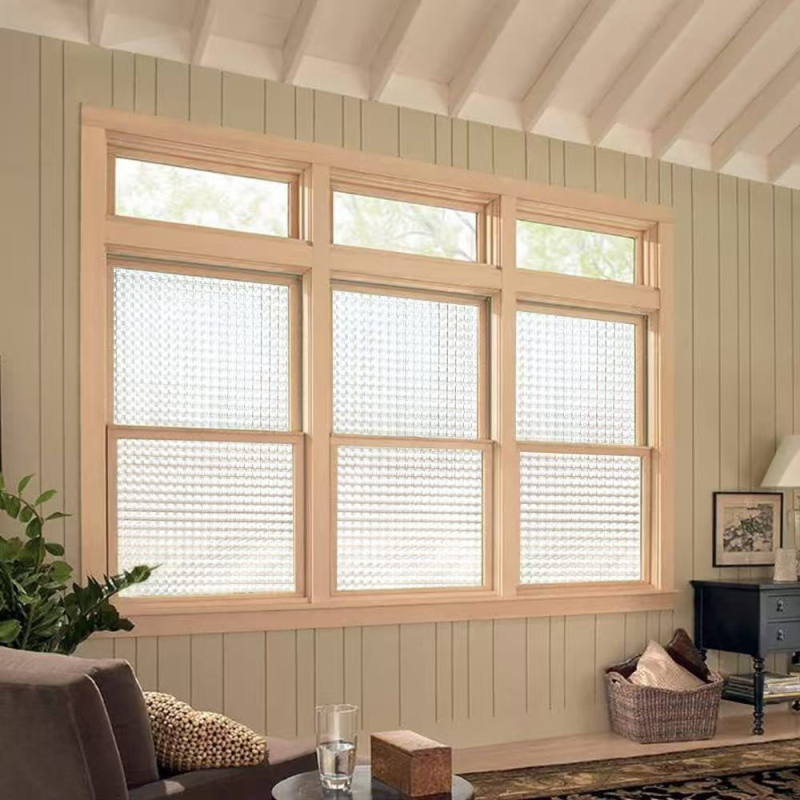 Film pentru ferestre PVC – intimitate, adeziv electrostatic, 3D ochi de pisică, model frunze (PVC • adeziv electrostatic • 3D ochi de pisică • model frunze)