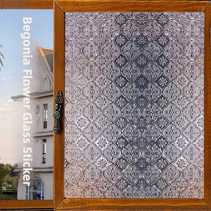 Film za zaštitu privatnosti prozora, PVC, samoljepljiv, geometrijski uzorak, kineski stil, za dnevni boravak