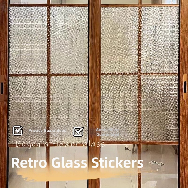 Film za zaštitu privatnosti prozora, PVC, samoljepljiv, geometrijski uzorak, kineski stil, za dnevni boravak