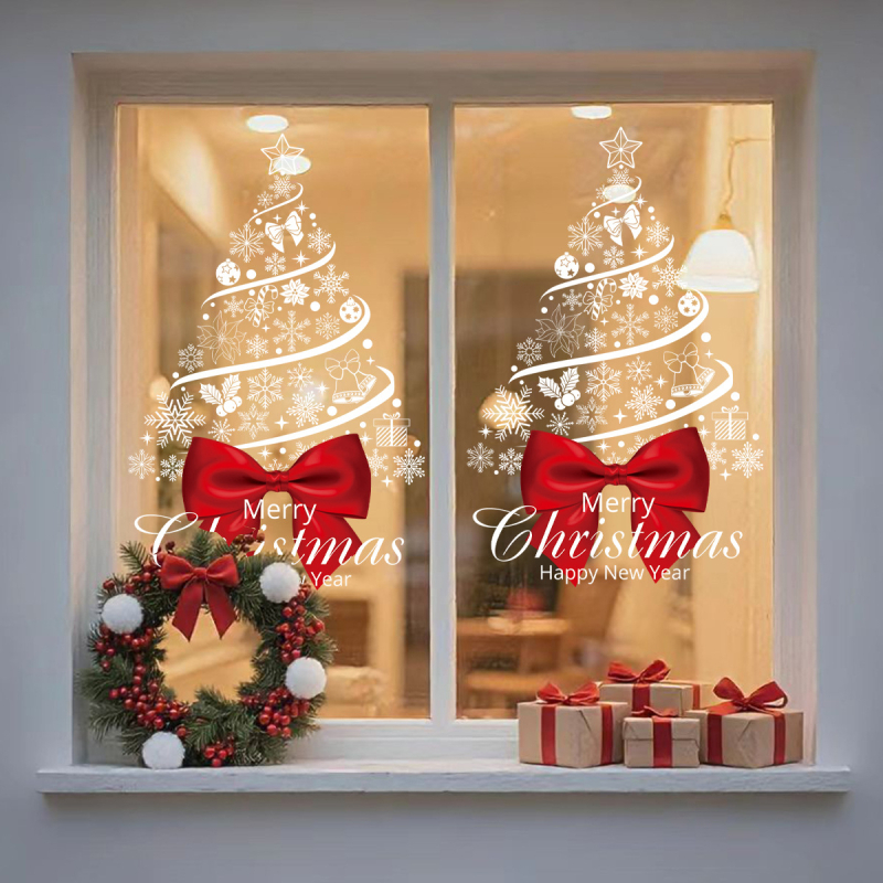 Autocolant PVC pentru uși de sticlă, model fulg de zăpadă, 1 bucată, autocolant decorativ pentru perete, stil modern minimalist