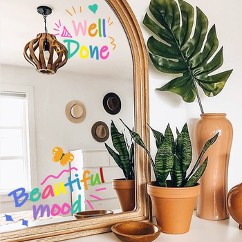 CT4056 PVC dekorativna naljepnica za zid, jednofarbni uzorak, 1 komad, moderni minimalistički stil, ravni dizajn