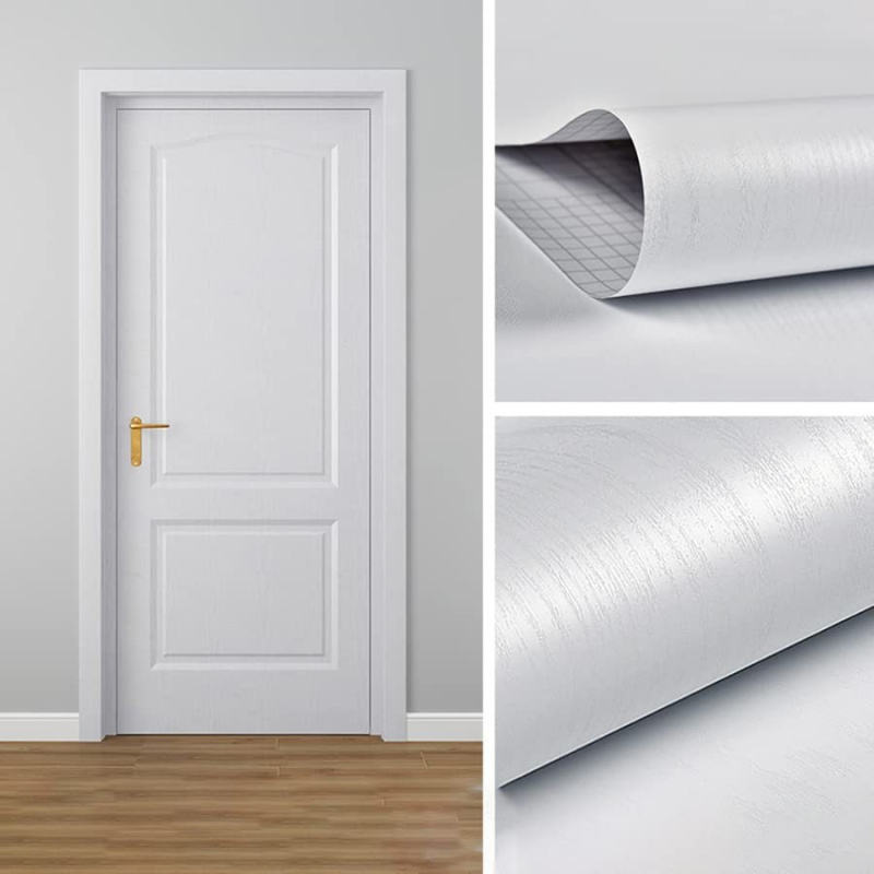 Дървоподобен PVC тапет - самозалепващ, водоустойчив и маслоустойчив, модерен семпъл стенен декор