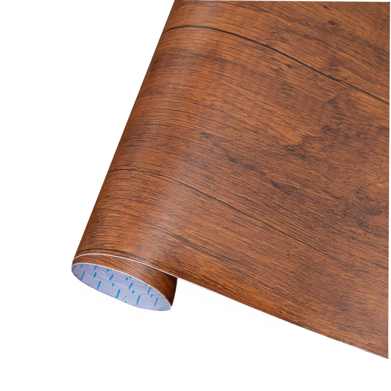 Tapet autoadeziv cu textură de lemn, PVC, dublu strat, rezistent la apă, pentru renovarea mobilierului și a dulapurilor, acoperire pereți