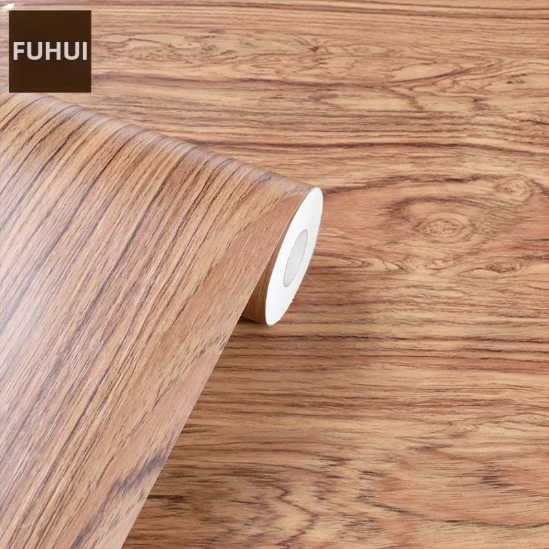 Samoljepljiva PVC tapeta s drvenim uzorkom za obnovu namještaja (PVC; samoljepljiva; novi kineski stil; poseban efekt)