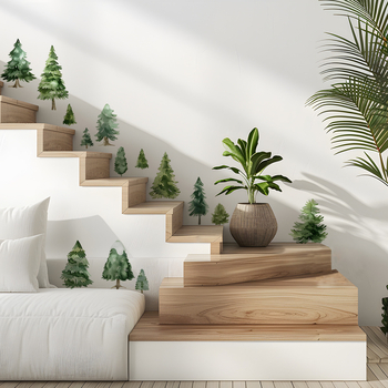 Sticker pentru perete, acrilic, Fan Fu, rezistent la apă, model 23559002645, pentru living și dormitor