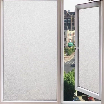 Film de intimitate pentru fereastră, PVC, autoadeziv, mat, model unic, stil chinezesc, camera de zi