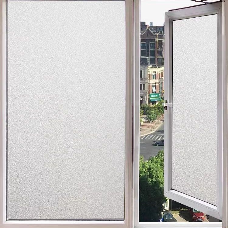 Film de intimitate pentru fereastră, PVC, autoadeziv, mat, model unic, stil chinezesc, camera de zi