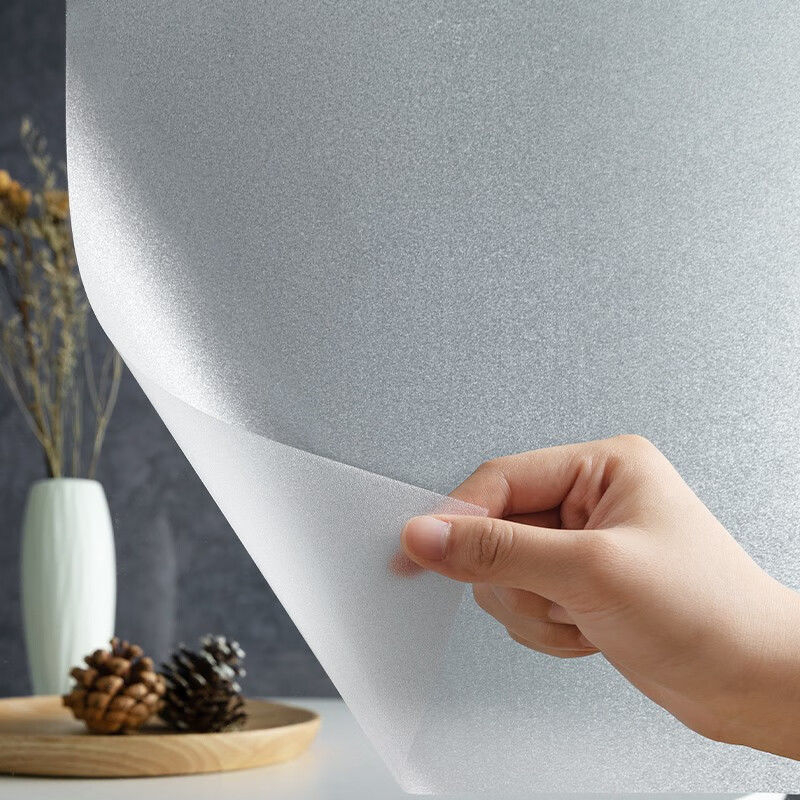 Film de intimitate pentru fereastră, PVC, autoadeziv, mat, model unic, stil chinezesc, camera de zi