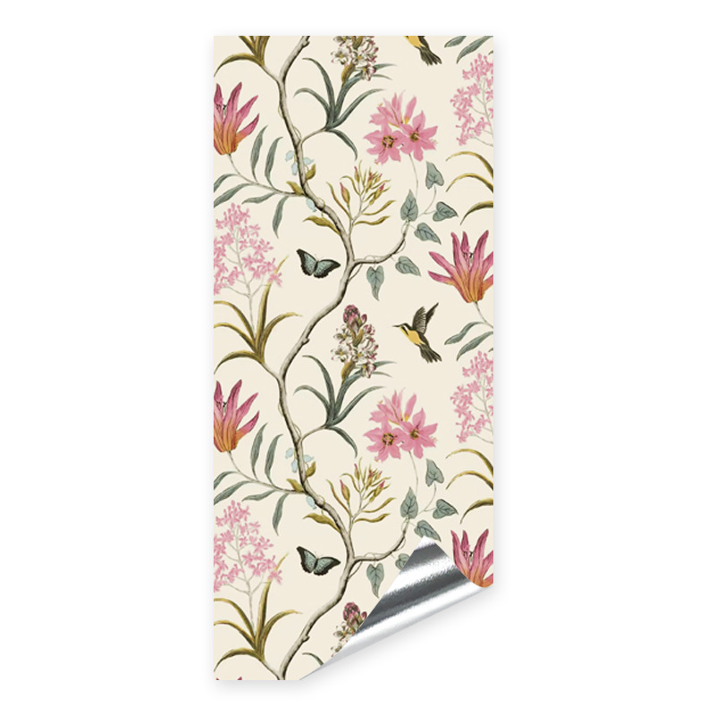 Самозалепващи стикери за врати на шкаф за обновяване — алуминиево фолио, ретро американски стил, абстрактен мотив, декоративно украсяване