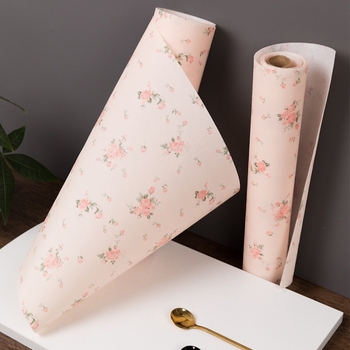 Rice Wood EVA podloga za ladice, vodootporna i otporna na vlagu, uzorak cvijeća, kvadratnog oblika, izdanje 2024, moderni minimalistički stil