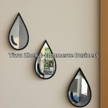 Akrila sienas spogulis, pašlīmējošs, vienkāršs stils, 1 gab., dekoratīvs dzīvojamai istabai, guļamistabai, darbistabai, vannas istabai