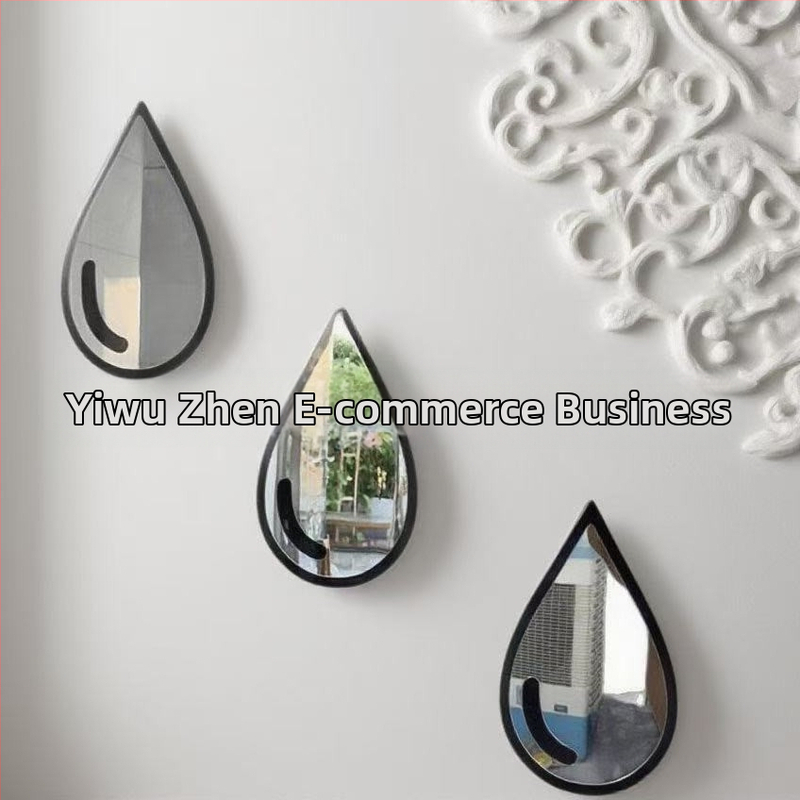 Akrila sienas spogulis, pašlīmējošs, vienkāršs stils, 1 gab., dekoratīvs dzīvojamai istabai, guļamistabai, darbistabai, vannas istabai