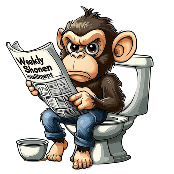 WC vāka uzlīme – pērtiķis lasa avīzi, ūdensizturīgs PVC, pašlīmējošs, vannas istabai, mūsdienīgs minimālisma stils