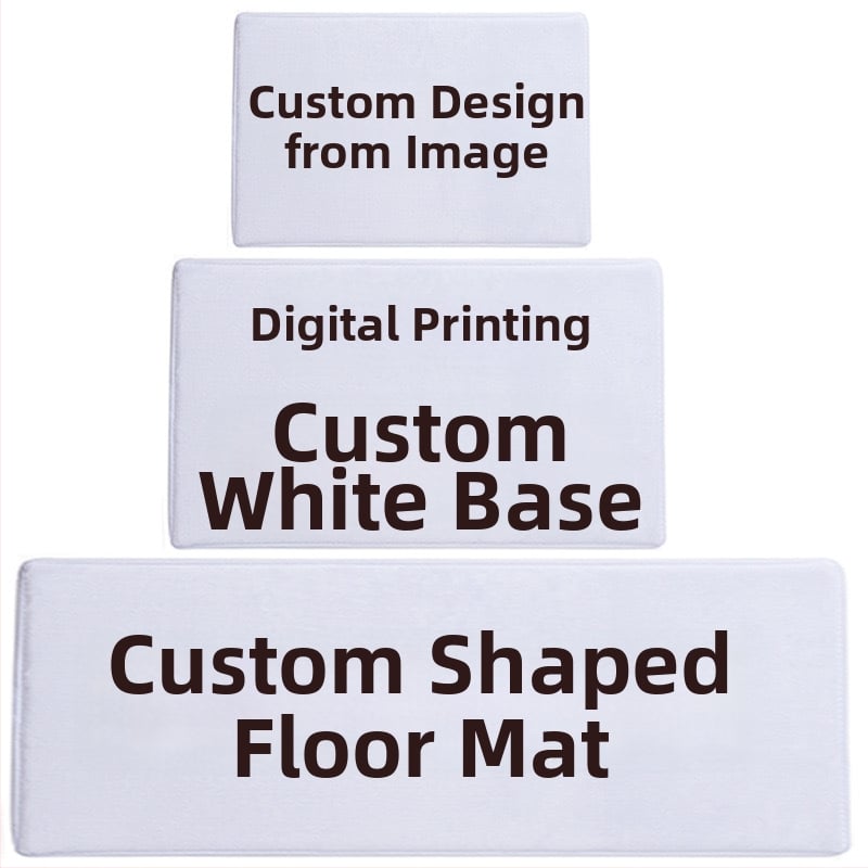 Комплект подложки за крака - полиестерно влакно - правоъгълен - солиден модел - миещи се - за всекидневна, спалня, баня и балкон