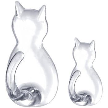 Caurskatāms sveķu kaķa motīva āķis – sienai bez urbšanas, vienkāršs karikatūras stils, maksimālā slodze 0–1 kg, izlaidums 2025