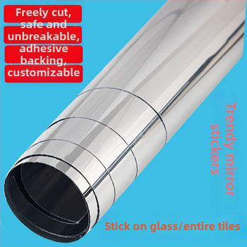 Καθρέφτης ολόσωμος με αυτοκόλλητη τοποθέτηση σε τοίχο – απλό και μοντέρνο στυλ, κατάλληλο για κοιτώνες, μπάνιο και σπίτι.