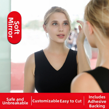 Καθρέφτης ολόσωμος με αυτοκόλλητη τοποθέτηση σε τοίχο – απλό και μοντέρνο στυλ, κατάλληλο για κοιτώνες, μπάνιο και σπίτι.