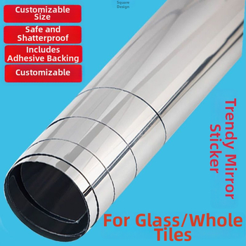 Αυτοκόλλητος καθρέφτης τοίχου, κινεζικού στυλ, μάρκα Strong merchants