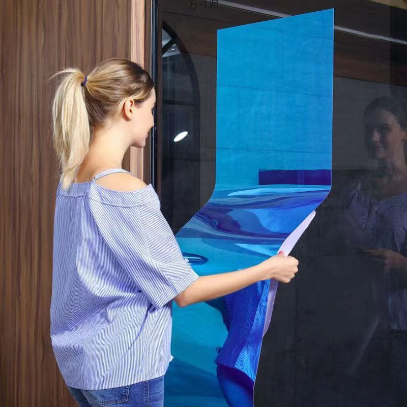 Αυτοκόλλητος καθρέφτης τοίχου, κινεζικού στυλ, μάρκα Strong merchants