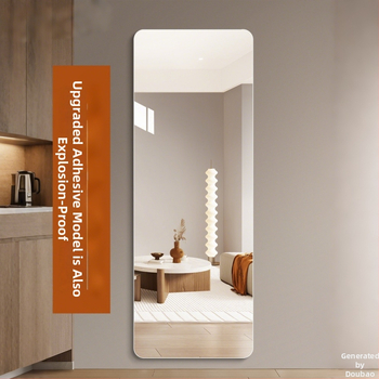 Καθρέφτης πλήρους μήκους τοίχου, αυτοκόλλητος, χωρίς πλαίσιο, μοντέρνου στυλ, ανθεκτικός στη θραύση για οικιακή χρήση