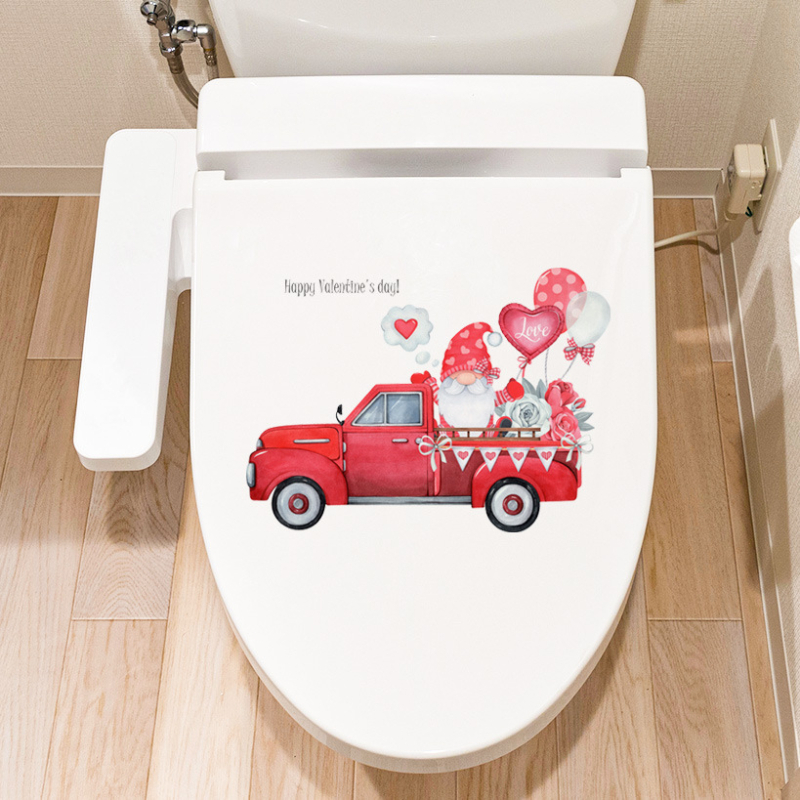 Vannas istabas sienu uzlīmes uz flīzēm - mīļas karikatūras, pašlīmējošas, ūdensizturīgas, PVC (PVC; pašlīmējošas; ūdensizturīgas; uz flīzēm)