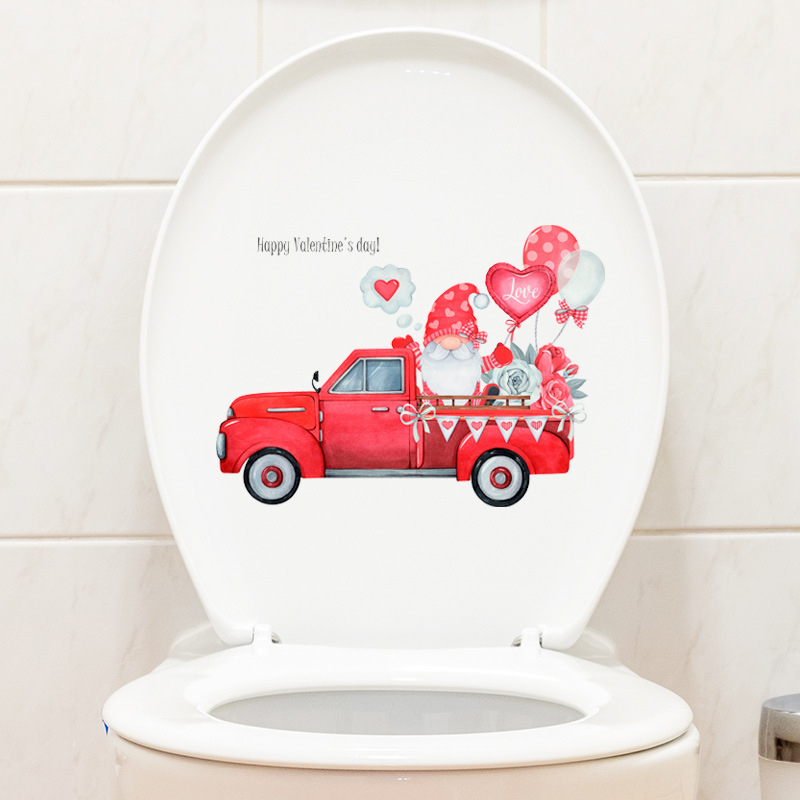 Vannas istabas sienu uzlīmes uz flīzēm - mīļas karikatūras, pašlīmējošas, ūdensizturīgas, PVC (PVC; pašlīmējošas; ūdensizturīgas; uz flīzēm)