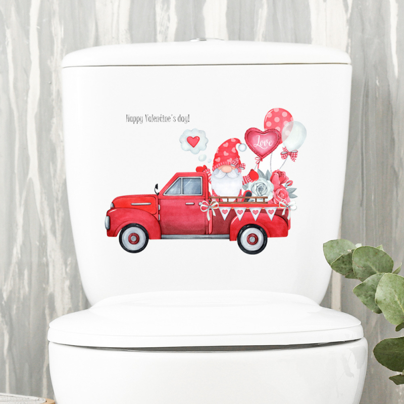 Vannas istabas sienu uzlīmes uz flīzēm - mīļas karikatūras, pašlīmējošas, ūdensizturīgas, PVC (PVC; pašlīmējošas; ūdensizturīgas; uz flīzēm)