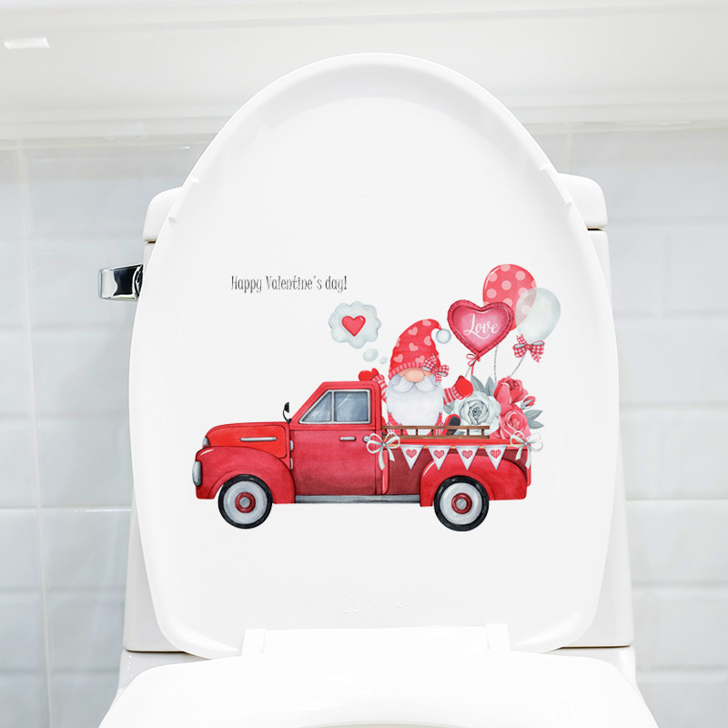 Vannas istabas sienu uzlīmes uz flīzēm - mīļas karikatūras, pašlīmējošas, ūdensizturīgas, PVC (PVC; pašlīmējošas; ūdensizturīgas; uz flīzēm)