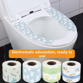 Jastučić za sjedište WC-a, antibakterijski, elektrostatično prianjanje, uzorak životinja, univerzalno za sve sezone