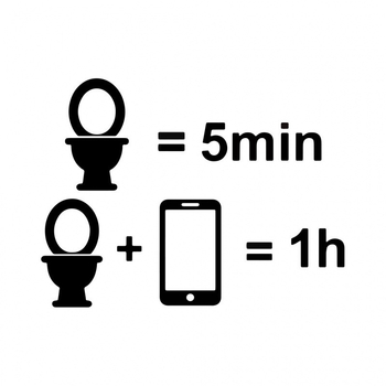 Sticker za poklop WC-a, uklonjiv, vodootporan, samoljepljiv PVC, crtić motiv, moderni minimalistički stil