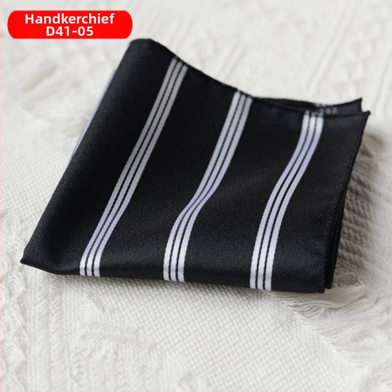 Vyrų kišpinė skarelė – poliesteris, pluošto dažymas, neutralaus stiliaus, poliesterio pamušalas, įvairūs raštai